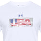 Camiseta Under Armour Masculina Flag Fitness Workout Branca Tamanho XX-G