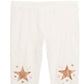 Leggings infantis Epic Threads Star Knee para meninas, tamanho 3T, brancas