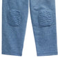 Calça infantil First Impressions com patch no joelho para meninos, azul, tamanho 3T