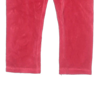 Leggings de veludo para meninas First Impressions, tamanho 3-6 meses, vermelho