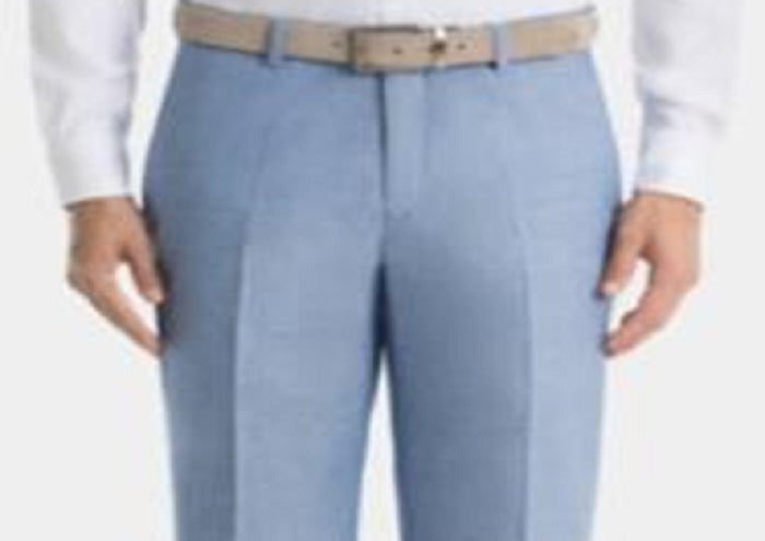 Calça Ralph Lauren Masculina Chambray Frente Lisa Azul Tamanho 42X32