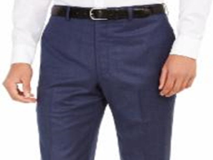 Calça Ralph Lauren Masculina Mistura de Lã Heather Azul Tamanho 36X32