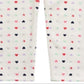 Leggings estampadas de coração para bebês meninas First Impressions, tamanho 12 meses