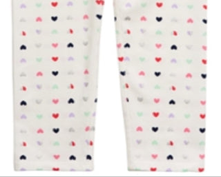 Leggings estampadas de coração para bebês meninas First Impressions, tamanho 12 meses
