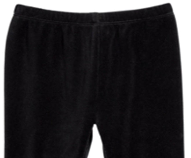 Leggings de veludo para bebê First Impressions para meninas, pretas, tamanho 24 meses