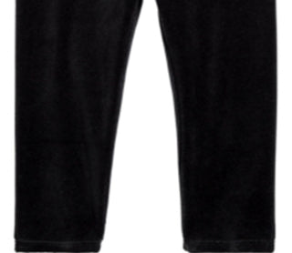 Leggings de veludo para bebê First Impressions para meninas, pretas, tamanho 24 meses