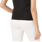 Blusa Calvin Klein Feminina Sem Mangas com Botões no Ombro Preta Tamanho Grande