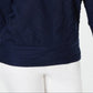 JM Collection Blusa feminina texturizada com manga dolman, azul, tamanho médio
