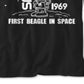 Camiseta Peanuts Big Boy's Snoopy no Espaço Preta Tamanho X-G