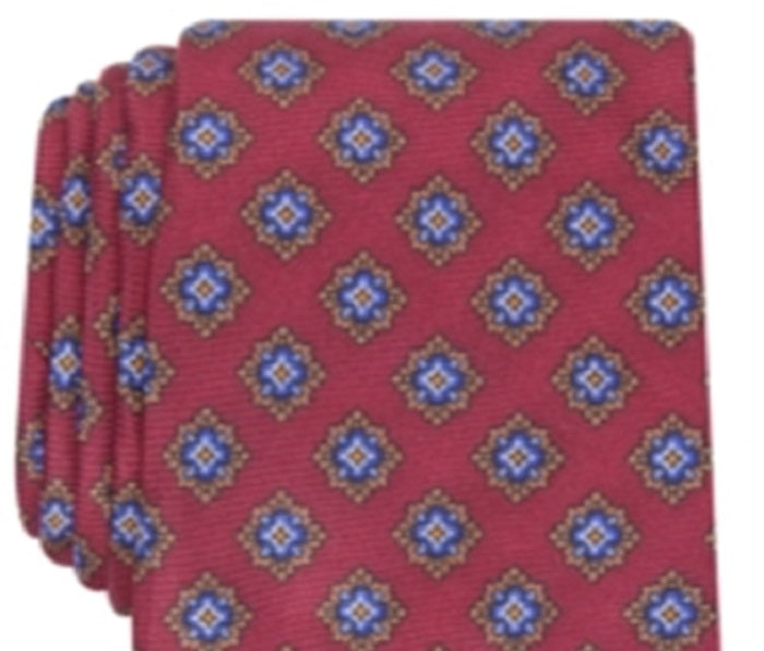 Gravata medalhão Luciano masculina Tasso Elba vermelha tamanho único