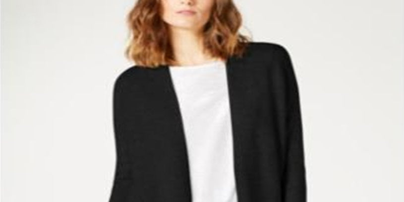 Suéter Duster Leve Feminino INC International Concepts Preto Tamanho Pequeno