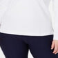 Moletom esportivo feminino Karen Scott com cadarço, cinza, tamanho 2XL