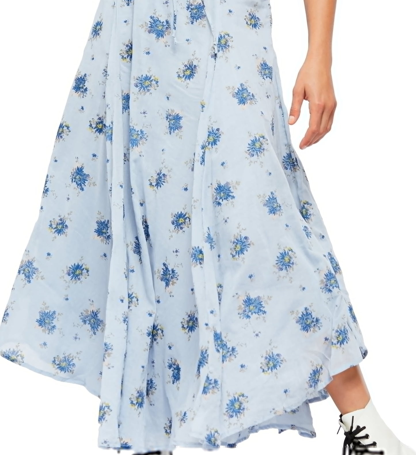 Vestido Midi Sea Glass Azul Free People Feminino Tamanho 10