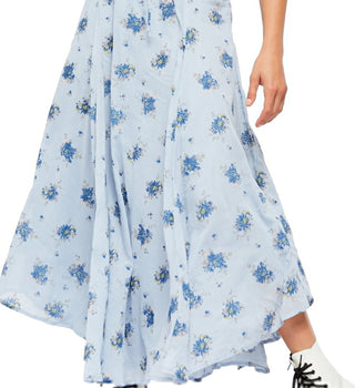 Vestido Midi Sea Glass Azul Free People Feminino Tamanho 10