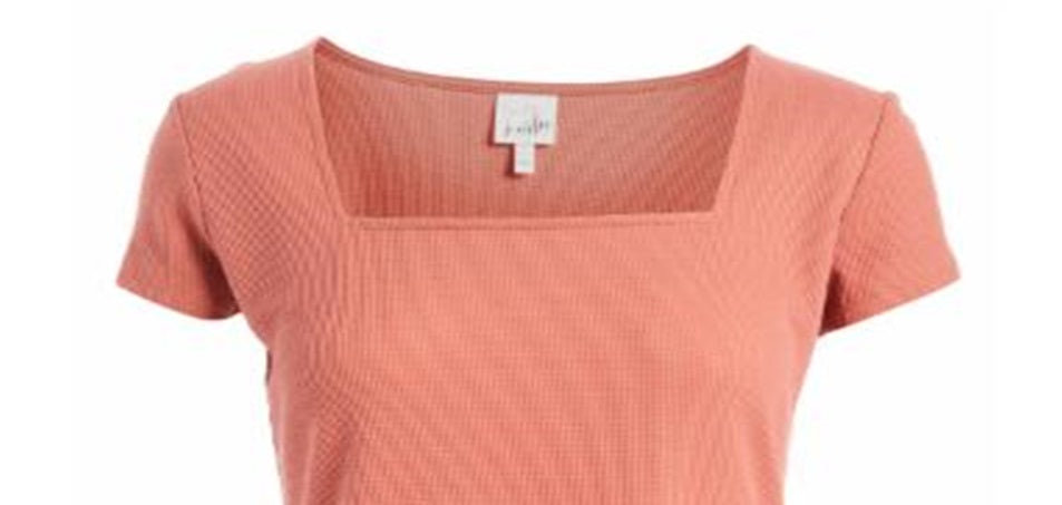 Top feminino Self Esteem com decote quadrado rosa tamanho grande