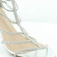Material Girl Salto Sennah Feminino Cinza Tamanho 9 M