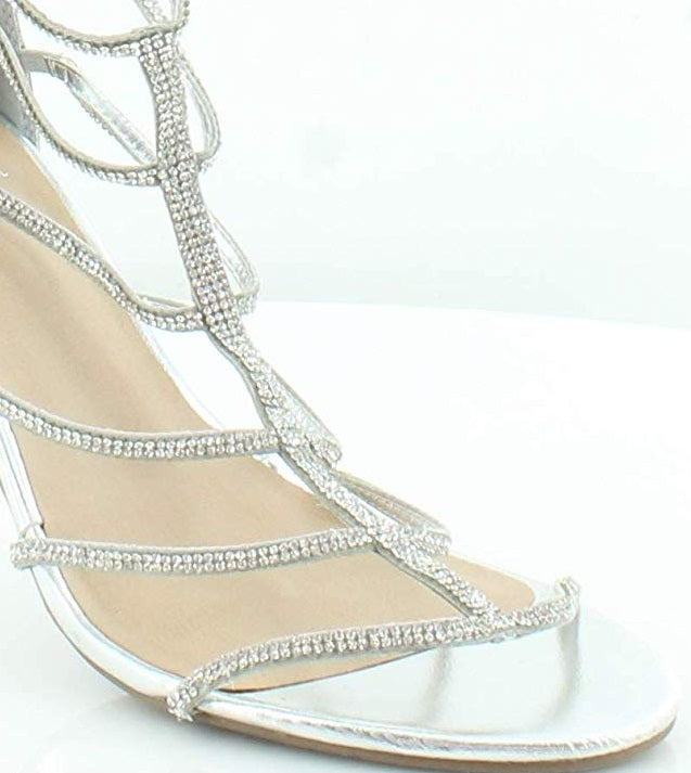 Material Girl Salto Sennah Feminino Cinza Tamanho 9 M