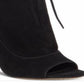 Botas casuais femininas Vince Camuto Avera Suede Bootie pretas tamanho 7,5 M