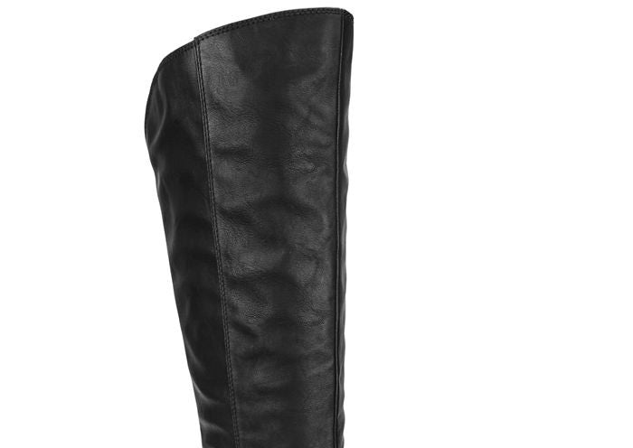 Botas femininas American Rag Emilee Almond Toe até o joelho, tamanho 10 M, na cor cinza