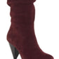 INC International Concepts Sapatos de salto alto femininos de tecido bico fino, vermelho, tamanho 6 M