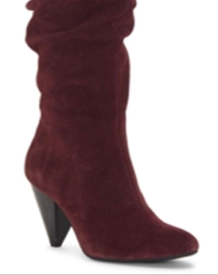 INC International Concepts Sapatos de salto alto femininos de tecido bico fino, vermelho, tamanho 6 M