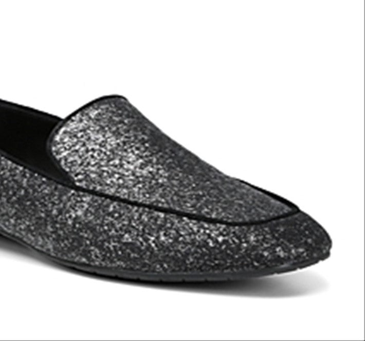 Donald J Pliner Mocassim Honey Fechado Feminino Prata/Preto Tamanho 7