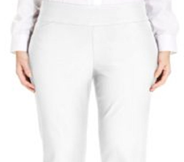 Calça feminina Cambridge Tummy Slimming Tornozelo Divas Emporium Branca 18W