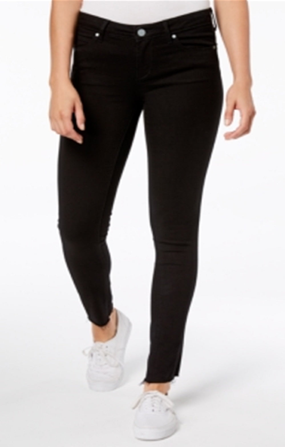 Jeans feminino Sarah Denim Skinny Ankle Jeans preto tamanho 24