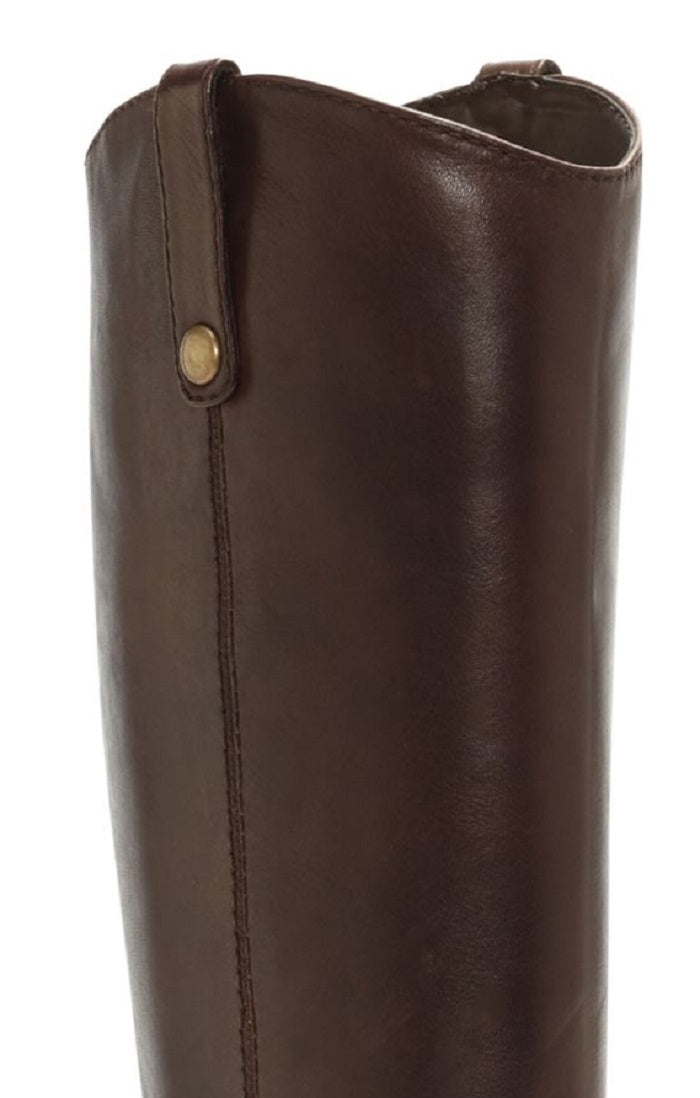 INC International Concepts Sapatos de montaria femininos Fawne Wide Calf Leather, marrom, tamanho 7,5 m