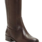 INC International Concepts Sapatos de montaria femininos Fawne Wide Calf Leather, marrom, tamanho 7,5 m