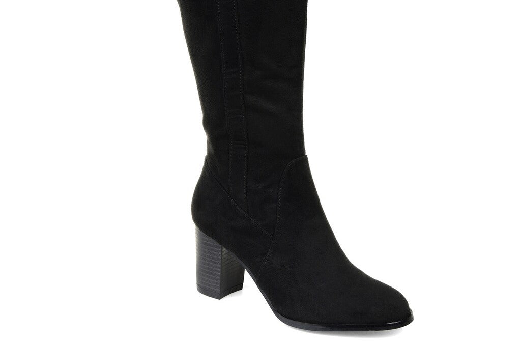 Bota Parrish de cano largo Journee Collection para mulheres, tamanho 10M, preta