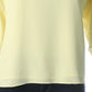 Vince Camuto Top Feminino Ombro Caído Mangas em Camadas Amarelo Tamanho Grande