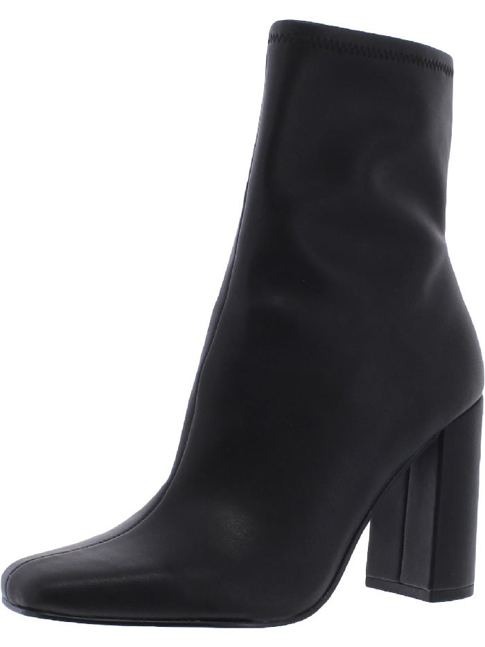 Botas de cano curto femininas Steve Madden Fulton com palmilha acolchoada, pretas, tamanho 11 M