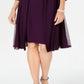 Jaqueta e vestido feminino R &amp; M Richards roxo tamanho 10 pequeno