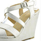 Sandália plataforma feminina Rachey1 da Style &amp; Co, preta, tamanho 8 M