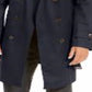 Ralph Lauren Classic Fit Lowry Capa de chuva trespassada masculina azul tamanho 48