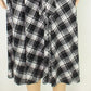 Vestido feminino Charter Club Plus, xadrez, decote em V, cintura marcada, preto, tamanho 2X