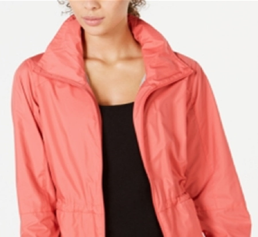 Jaqueta corta-vento Columbia Sustina Springs com forro de lã rosa, tamanho XS, feminina