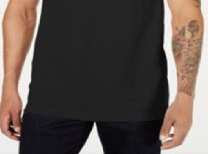 Camiseta regata casual masculina com estampa de bandeira G-Star Raw, preta, tamanho GG