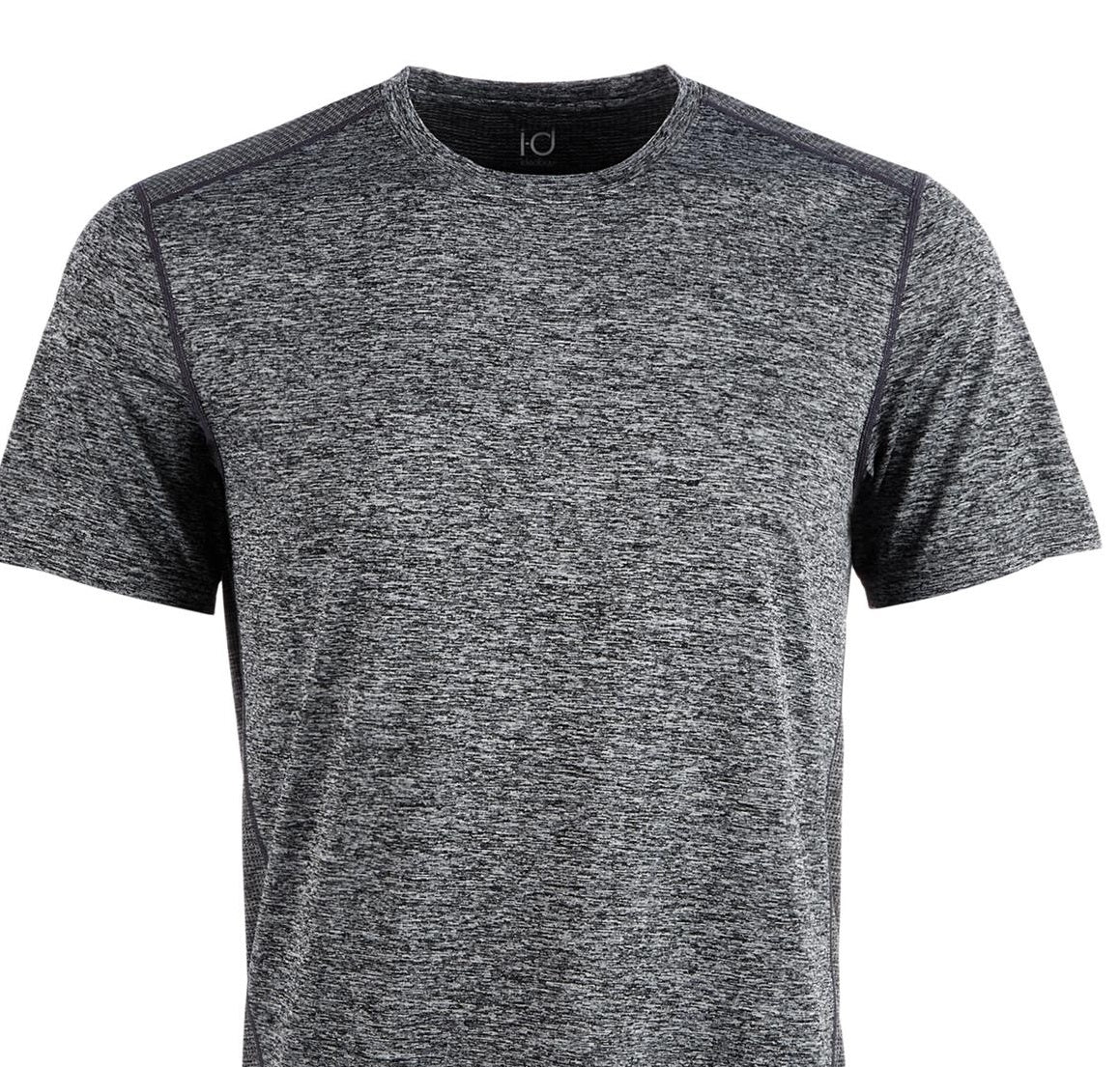 Camiseta básica masculina Ideology mescla cinza tamanho grande