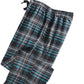 Calça de pijama de flanela xadrez masculina Perry Ellis, preta, tamanho pequeno
