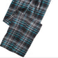 Calça de pijama de flanela xadrez masculina Perry Ellis, preta, tamanho pequeno