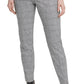 Calça DKNY Essex Plaid Slim Leg Ankle Feminina Cinza Tamanho 14
