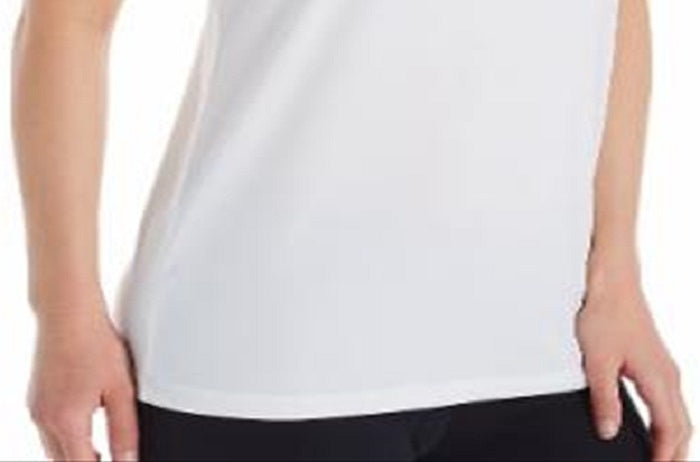 Camiseta regata Under Armour Fitness Performance feminina, branca, tamanho médio