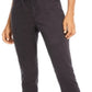Calças jegging orgânicas femininas Eileen Fisher, pretas e lavadas, tamanho grande