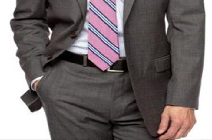 Terno masculino Lauren Ralph Lauren, separado, dois botões, lã, cinza, tamanho 46 S