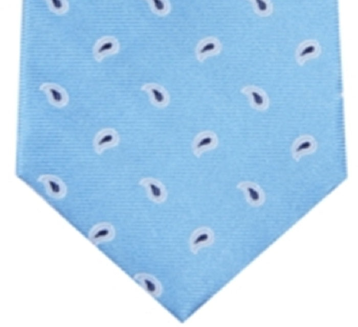 Gravata social masculina Club Room em mistura de seda Vernon Pine, azul, tamanho único