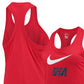 Regata Nike Racerback Performance Feminina Vermelha Tamanho Médio