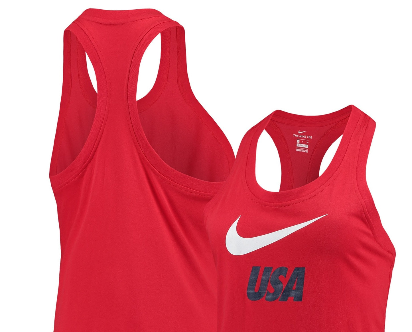 Regata Nike Racerback Performance Feminina Vermelha Tamanho Médio