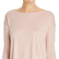 Top Eileen Fisher Feminino Tencel Ballet Neck Box Rosa Tamanho Grande